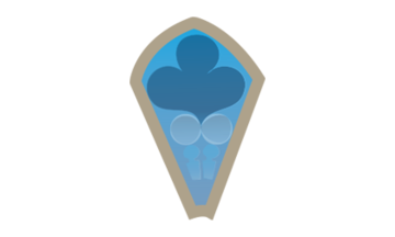 Blue slice representing financial wellbeing